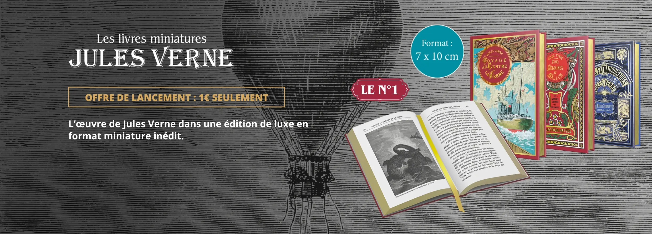 Les livres miniatures Jules Verne