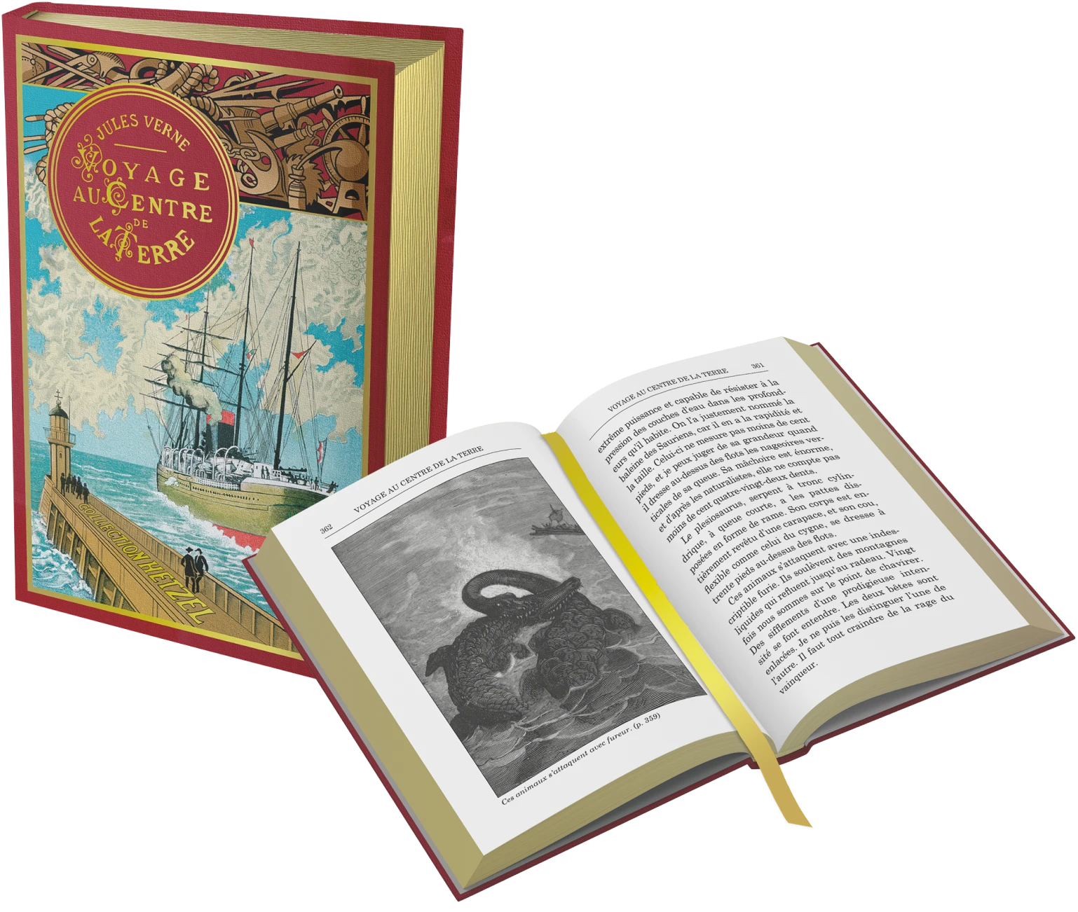 Le livre miniature VOYAGE AU CENTRE DE LA TERRE